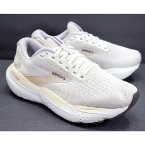 Brooks Glycerin 21 Womens US 7.5 Beige Running Walking Comfort Shoes 1204081B171